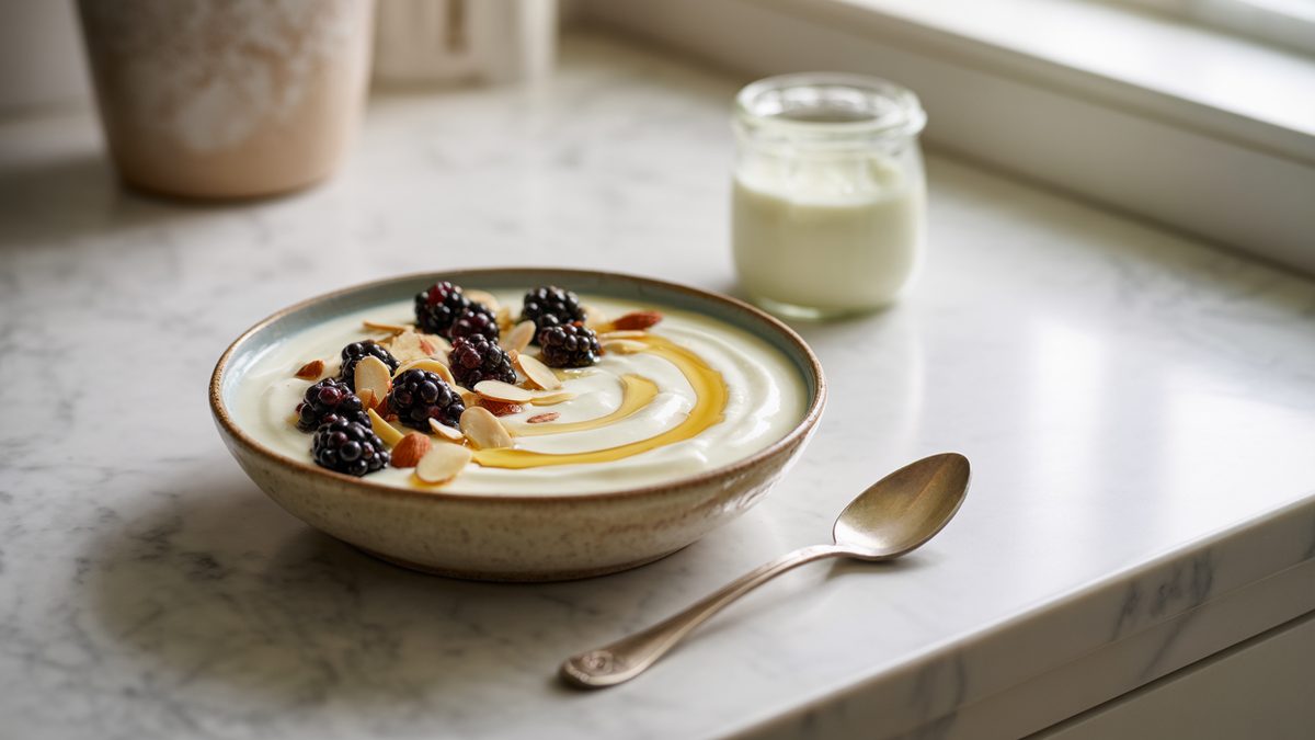 Greek Yogurt Protein: How Much Per Cup photographed in warm natural light