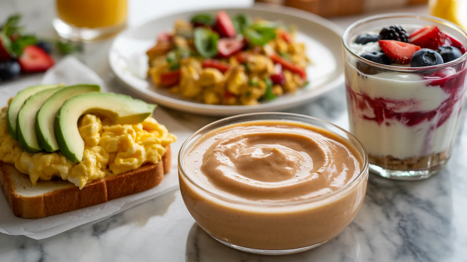High-Protein Breakfast Ideas: My Real Morning List photographed in warm natural light