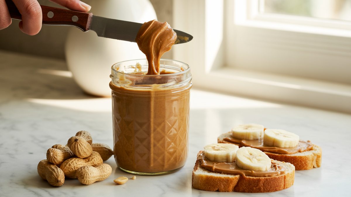 Peanut Butter Nutrition: The Full Profile photographed in warm natural light