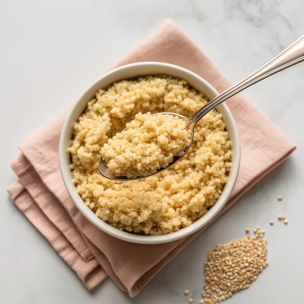 Quinoa Protein: How Much Per Cup Cooked photographed in warm natural light