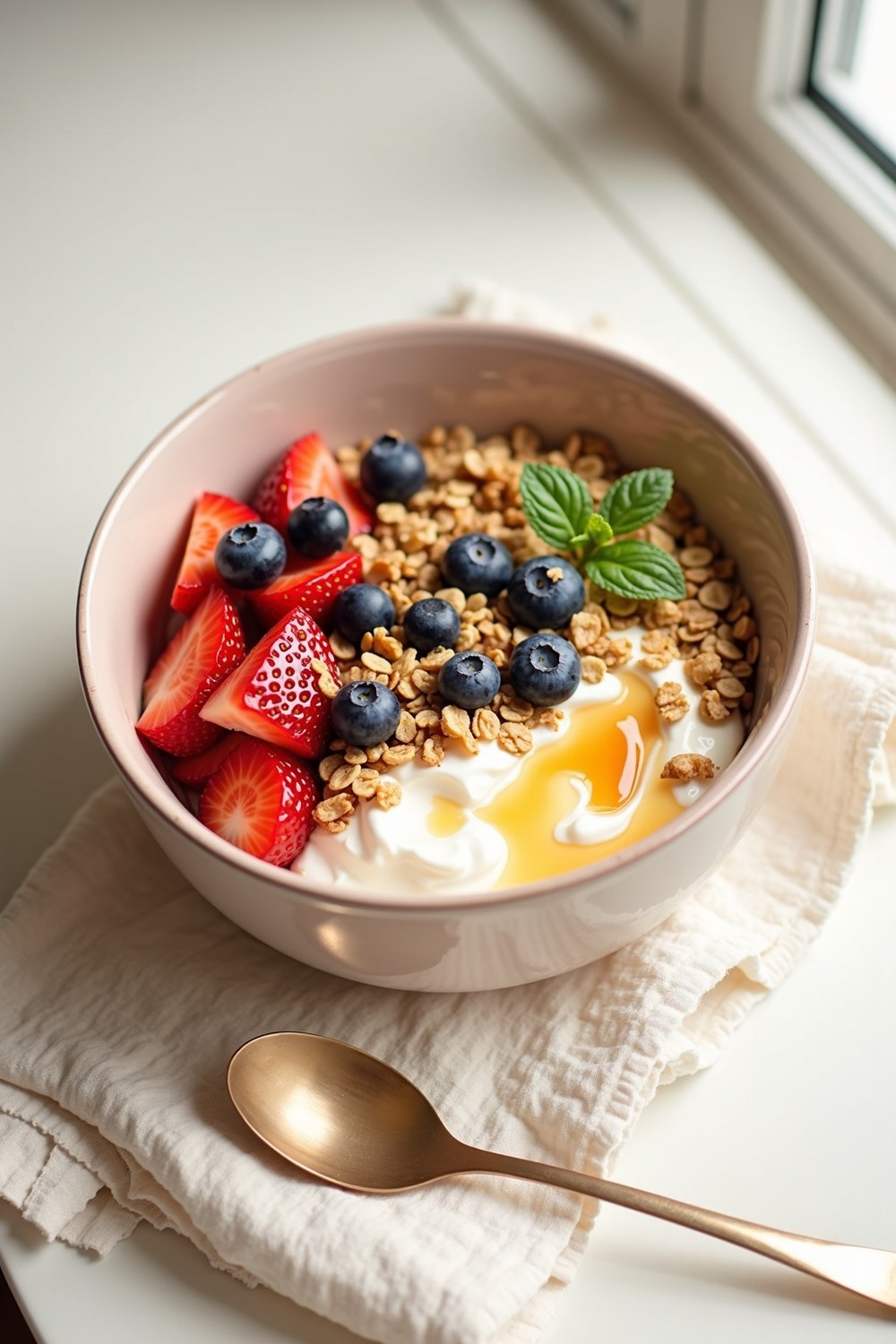 Pinterest pin for Balanced Breakfast Bowl: My Simple 4-Part Formula