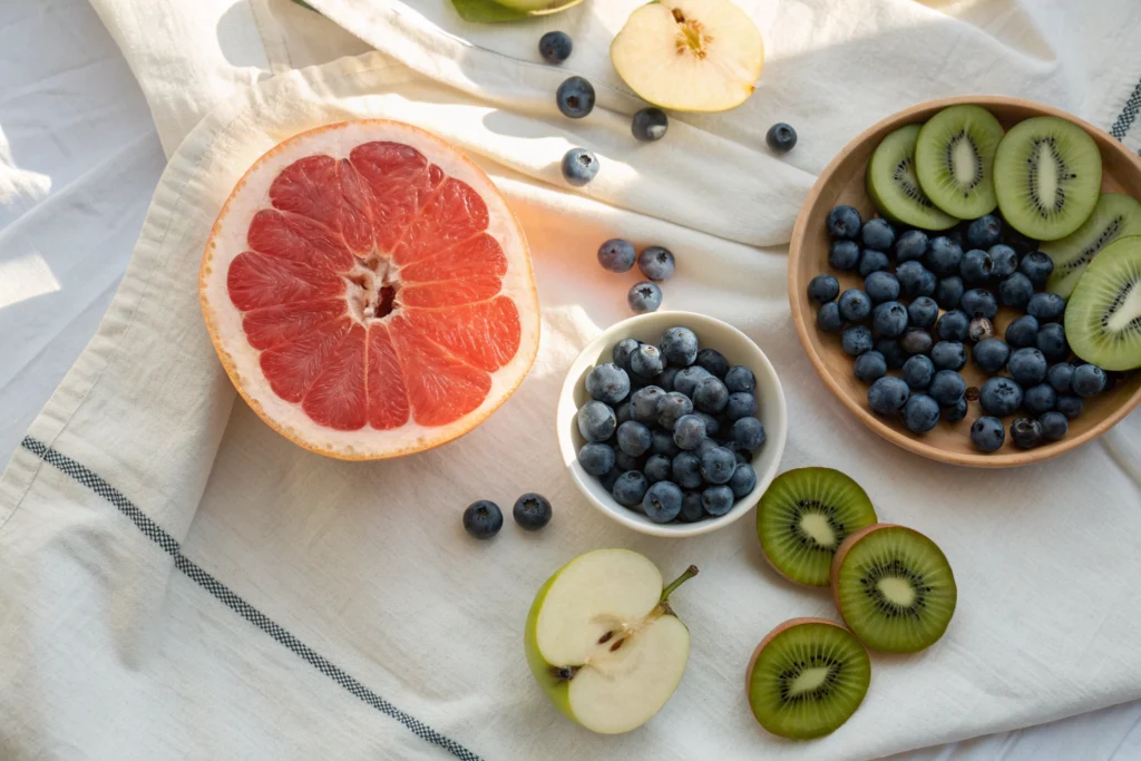 Fresh fruits for a 10-day detox diet food list