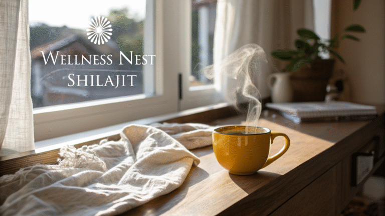 Morning ritual with Wellness Nest Shilajit and sunlight